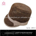 2014 hot sell lady straw hats with ribbon decoration top ladies hat women new design